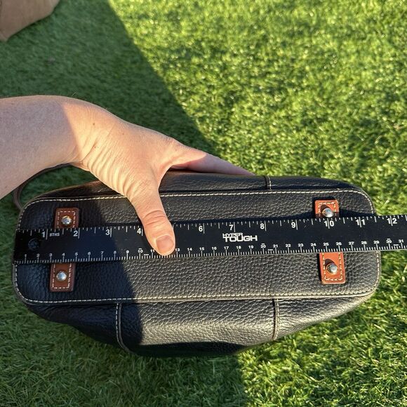 Dooney and Bourke‎ Lexington Shopper Black Brown Genuine Pebble Leather - Picture 13 of 16